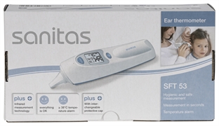 SANITAS EAR THERMOMETER SFT 53 SANITAS EAR THERMOMETER SFT 53
