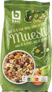 BONI SELECTION (COLRUYT) MUESLI MET 45% GEDROOGD FRUIT, NOTEN, ZADEN EN PITTEN BONI SELECTION (COLRUYT) MUESLI MET 45% GEDROOGD FRUIT, NOTEN, ZADEN EN PITTEN