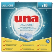 UNA (ALDI) ALL-IN-ONE VAATWASTABLETTEN UNA (ALDI) ALL-IN-ONE VAATWASTABLETTEN
