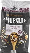 CROWNFIELD (LIDL) PREMIUM MUESLI WITH FRUIT, NUTS AND SEEDS CROWNFIELD (LIDL) PREMIUM MUESLI WITH FRUIT, NUTS AND SEEDS