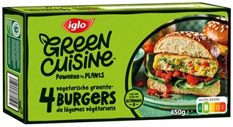 IGLO GREEN CUISINE GROENTEBURGER IGLO GREEN CUISINE GROENTEBURGER