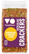 TASTYBASICS VEZELRIJKE CRACKERS ZONNEBLOEM- EN POMPOENPITTEN