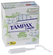 TAMPAX COMPAK COTTON PROTECTION REGULAR MET APPLICATOR