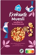 AH (ALBERT HEIJN) KROKANTE MUESLI AARDBEI & KWARKSMAAK