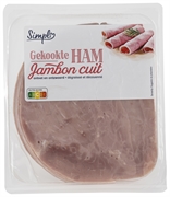 SIMPL (CARREFOUR) GEKOOKTE HAM ONTVET EN ONTZWOERD