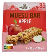 CROWNFIELD (LIDL) MUESLI BAR APPLE