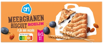 AH (ALBERT HEIJN) MEERGRANENBISCUIT ROZIJN