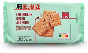 DELHAIZE FRUITKOEKJES BOSVRUCHTENSMAAK