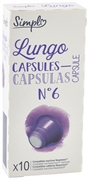 SIMPL (CARREFOUR) LUNGO CAPSULES N°6