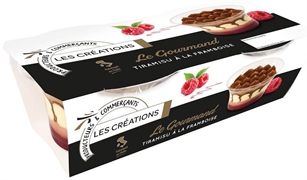 LES CRÉATIONS (INTERMARCHÉ) LE GOURMAND TIRAMISU À LA FRAMBOISE
