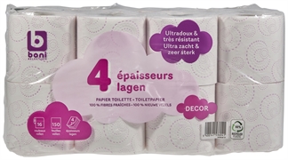 BONI SELECTION (COLRUYT) TOILETPAPIER DÉCOR 4-LAGIG