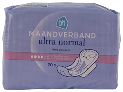 ALBERT HEIJN AH MAANDVERBAND ULTRA NORMAL MET VLEUGELS