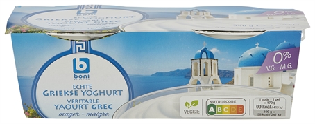 BONI SELECTION (COLRUYT) ECHTE GRIEKSE YOGHURT MAGER