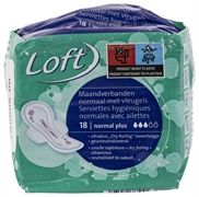 LOFT (ALDI) MAANDVERBANDEN NORMAAL MET VLEUGELS - NORMAL PLUS