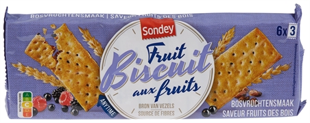 SONDAY (LIDL) FRUIT BISCUIT AUX FRUITS BOSVRUCHTENSMAAK