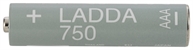 IKEA LADDA HR03 AAA 1.2V 750MAH
