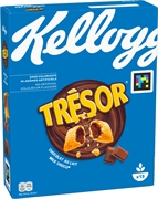 KELLOGG'S ONTBIJTGRANEN GEVULD MET MELKCHOCOLADE, VERRIJKT MET VITAMINEN.