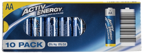 ACTIV ENERGY (ALDI) AA-BATTERIJEN