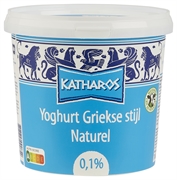 KATHAROS YOGHURT GRIEKSE STIJL NATUREL 0,1%