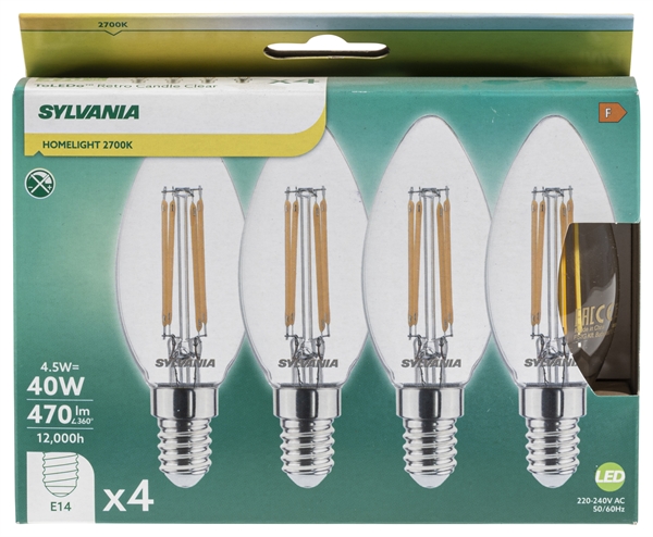 E14 LED gloeilamp warm wit T20 3W Dimbare Edison vintage