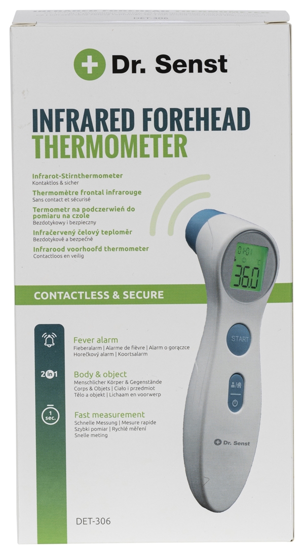 DR. SENST INFRAROOD VOORHOOFD THERMOMETER DET306 test en review