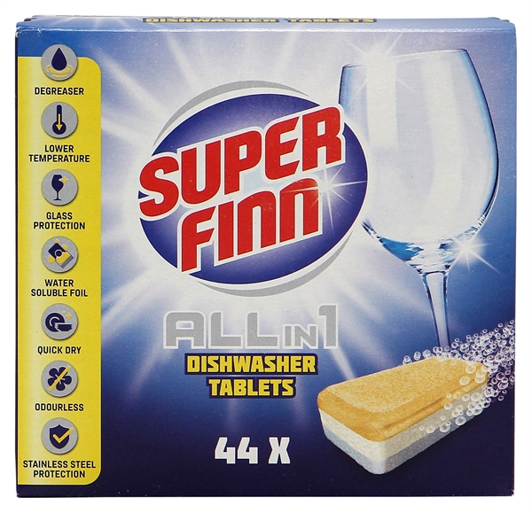 SUPERFINN (ACTION) ALL IN 1 DISHWASHER TABLETS test en review Testaankoop